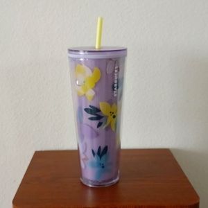 Starbucks Cold Brew Tumbler Drifting Magnolias Spring Design 24 oz.